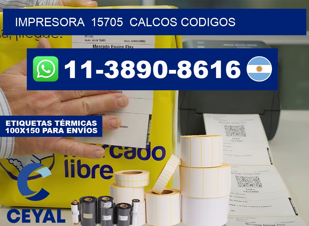 impresora  15705  calcos codigos