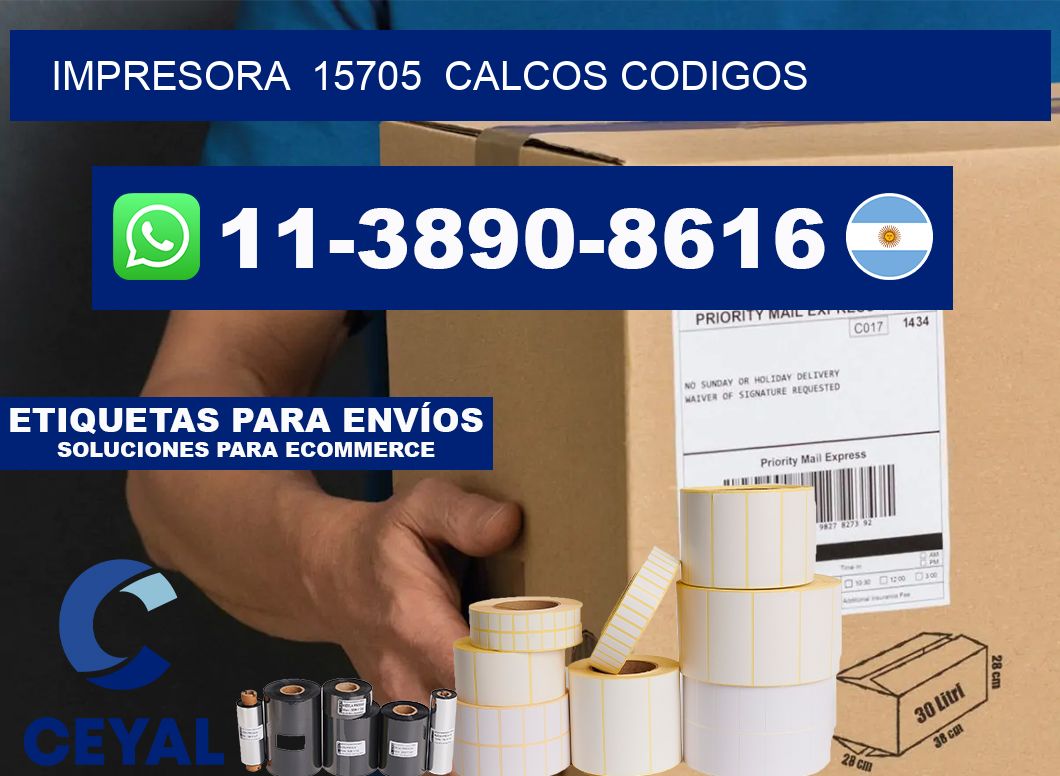 impresora  15705  calcos codigos