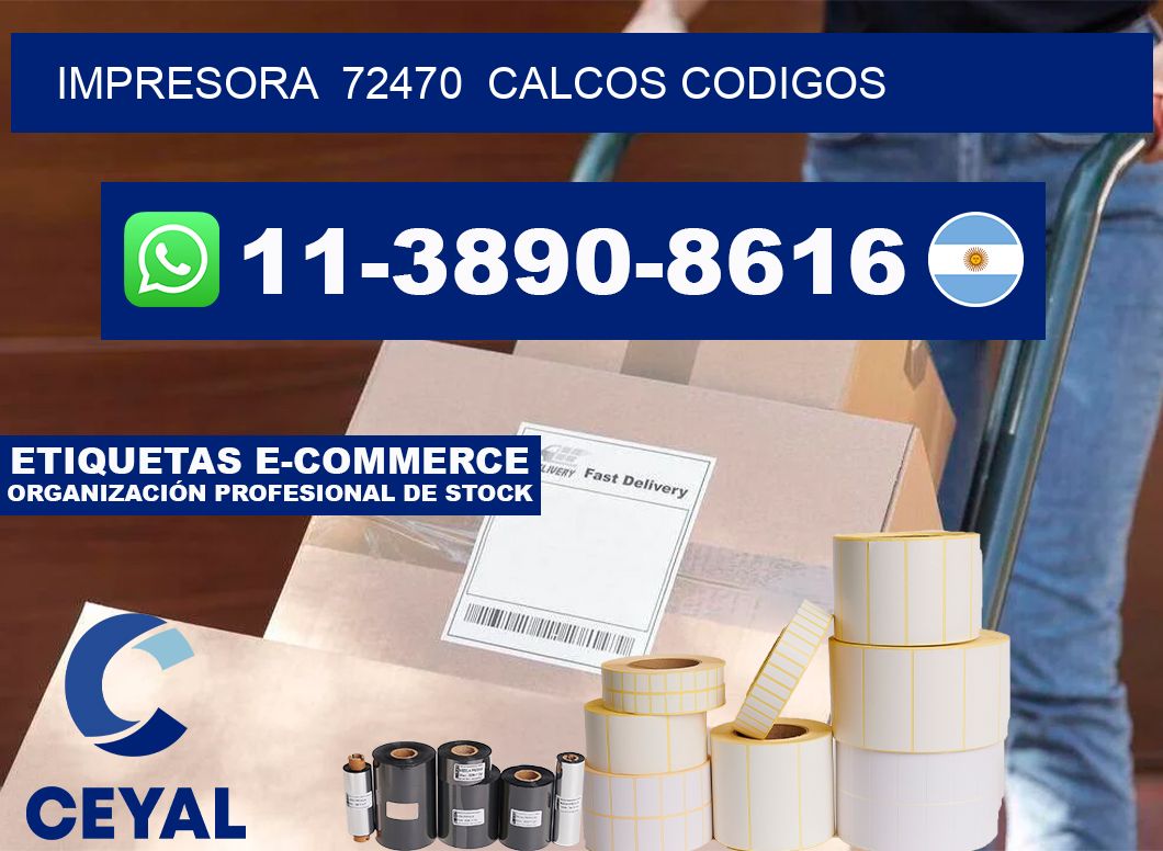 impresora  72470  calcos codigos