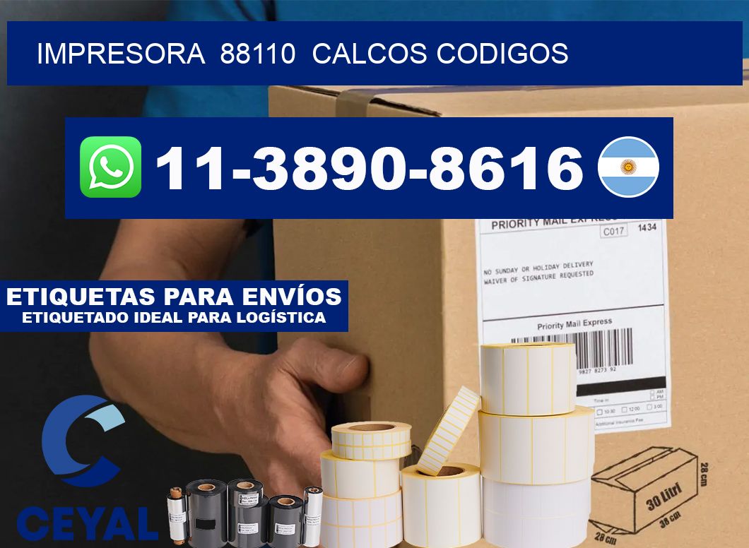 impresora 88110 calcos codigos