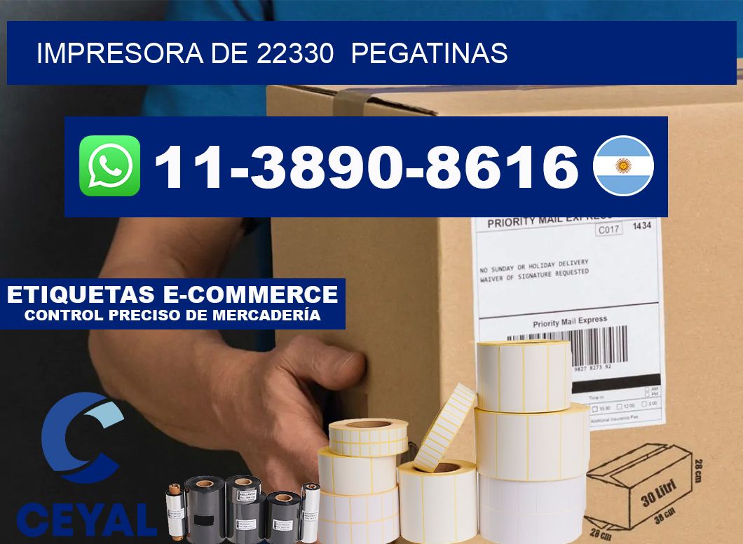 impresora de 22330  pegatinas