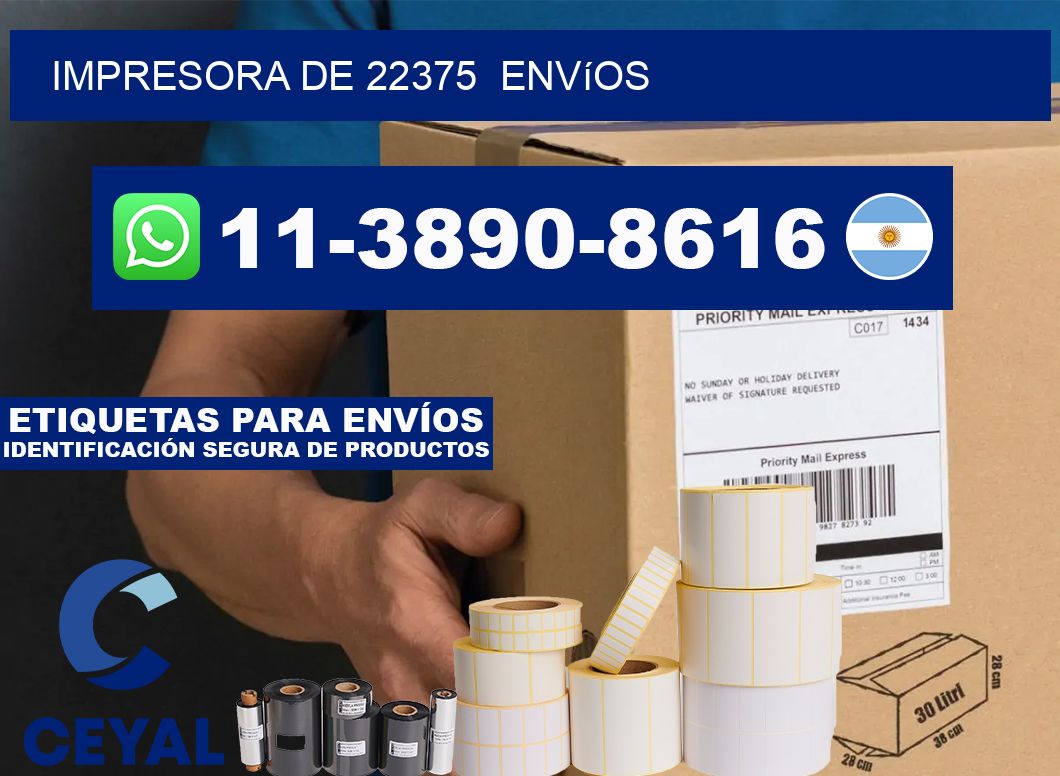 impresora de 22375 envíos