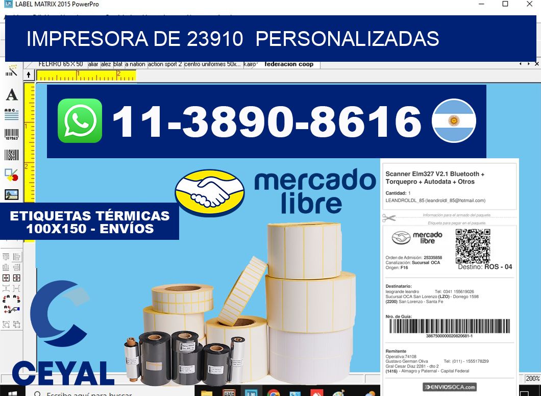 impresora de 23910  personalizadas