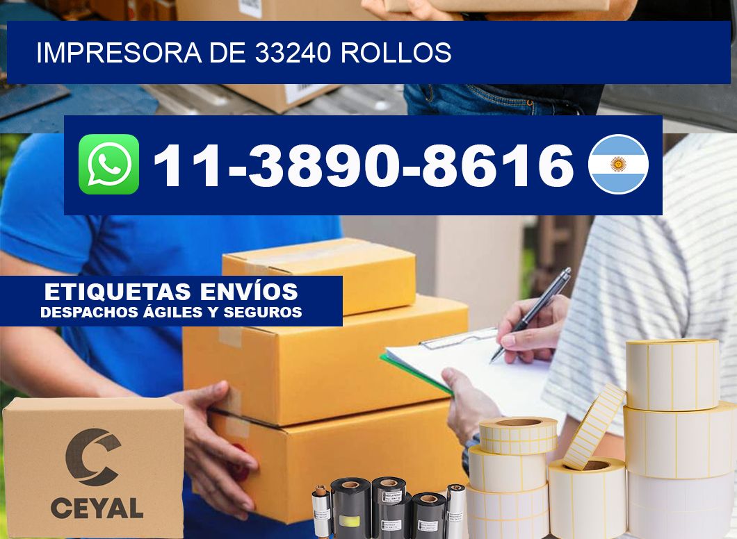 impresora de 33240 rollos