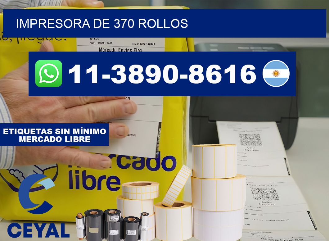 impresora de 370 rollos