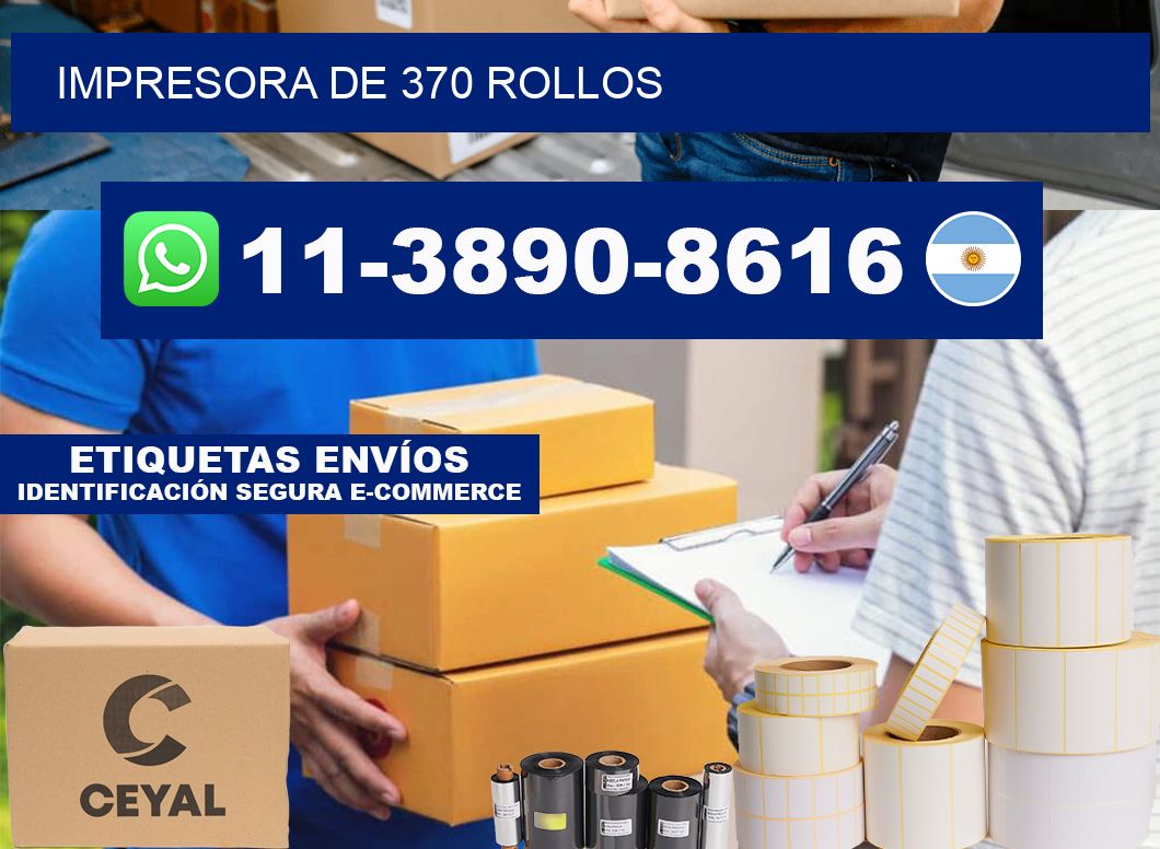 impresora de 370 rollos