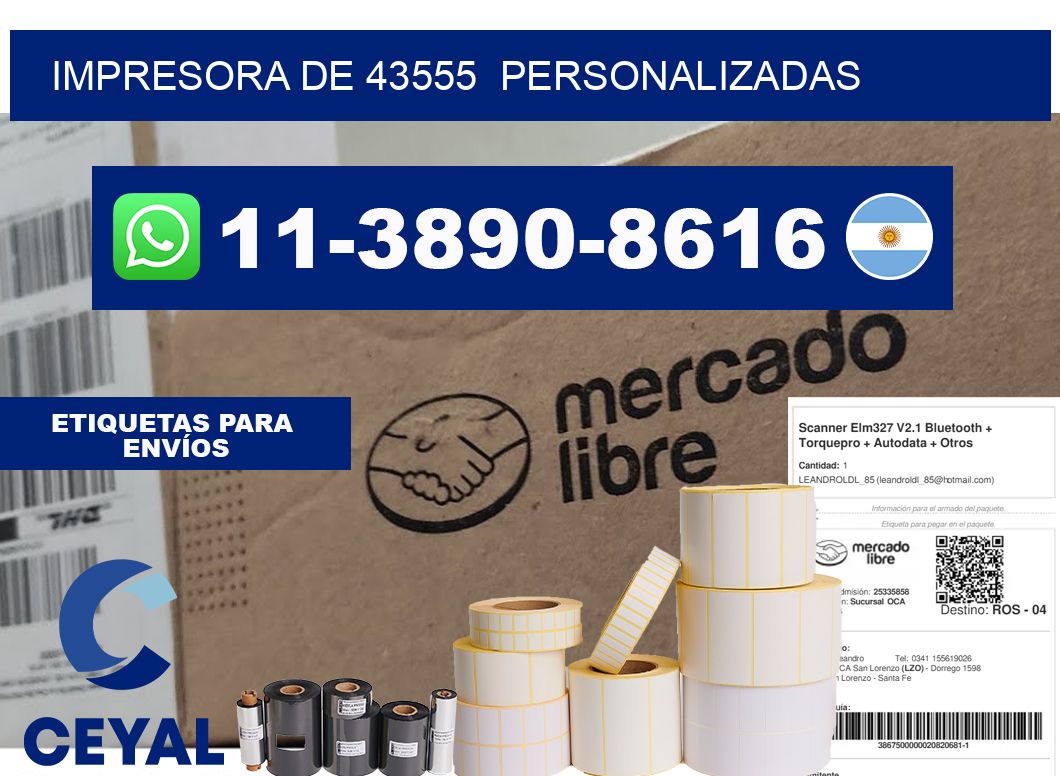 impresora de 43555  personalizadas