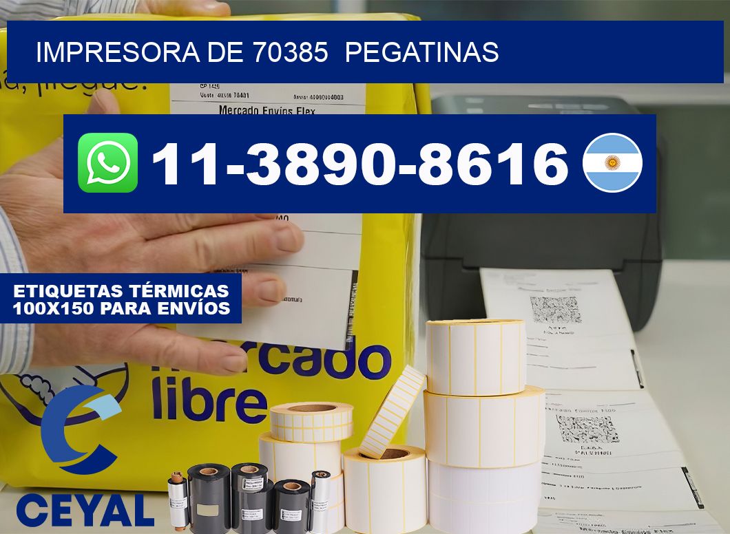 impresora de 70385  pegatinas