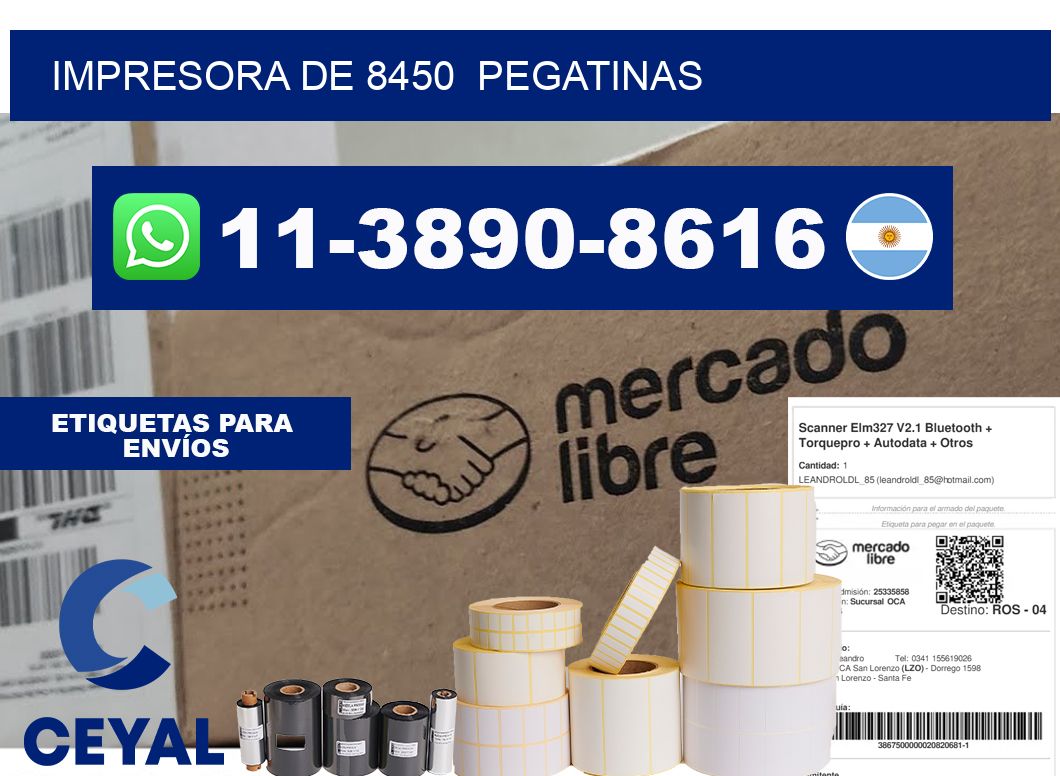 impresora de 8450  pegatinas
