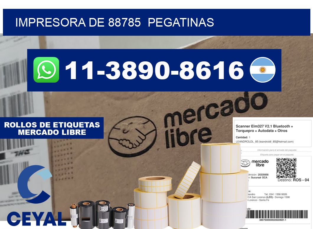 impresora de 88785  pegatinas
