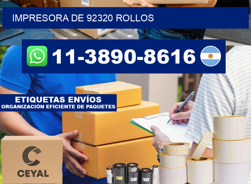 impresora de 92320 rollos