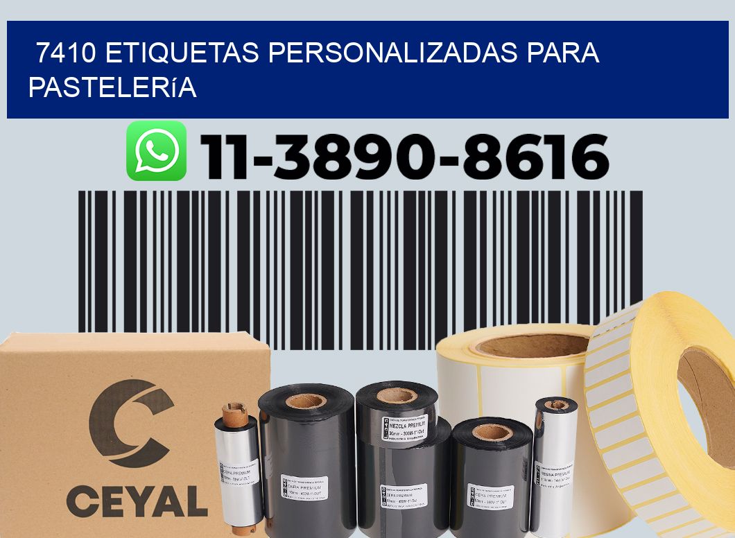 7410 etiquetas personalizadas para pastelería
