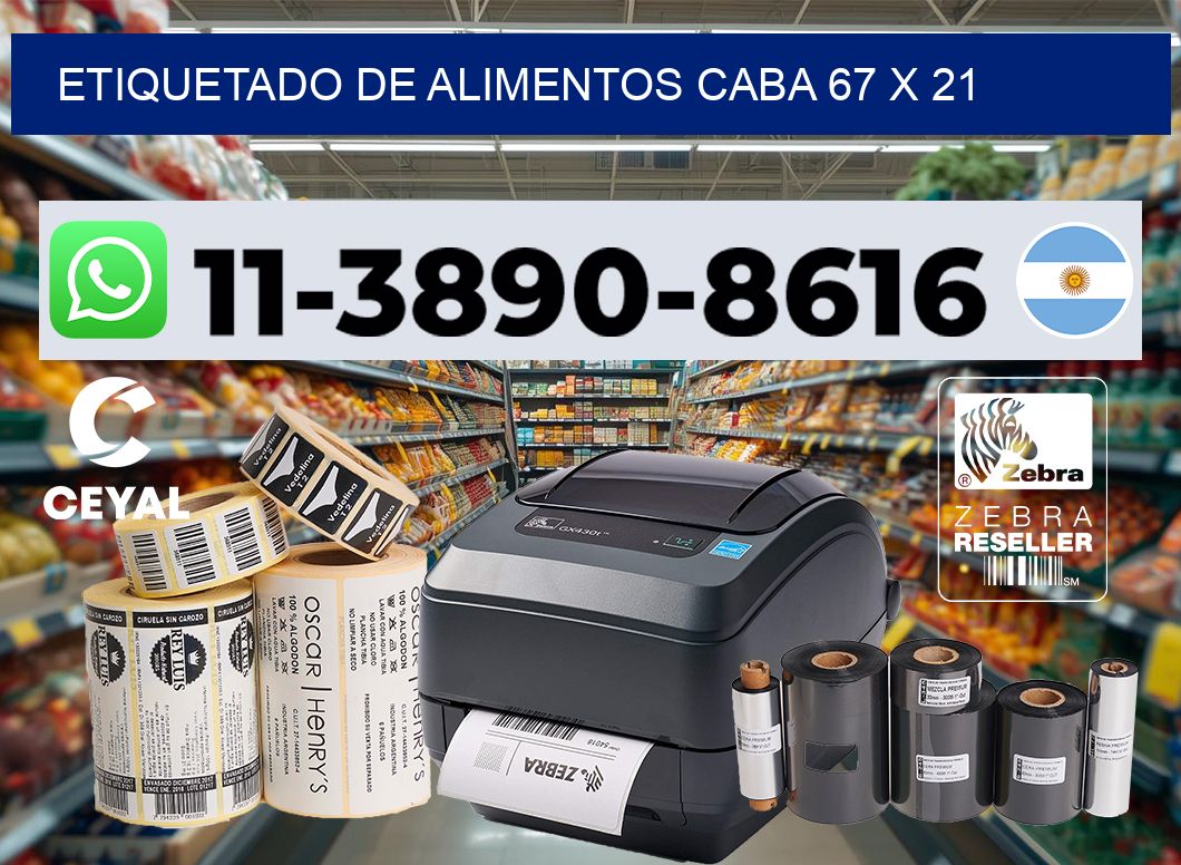 Etiquetado de alimentos caba 67 x 21