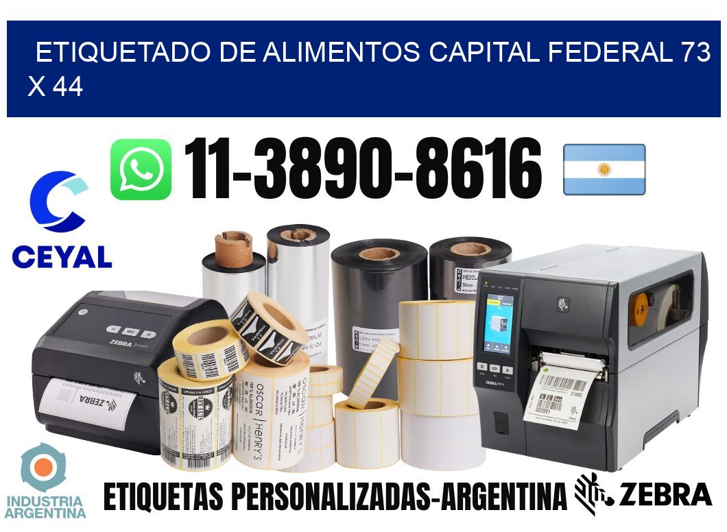 Etiquetado de alimentos capital federal 73 x 44