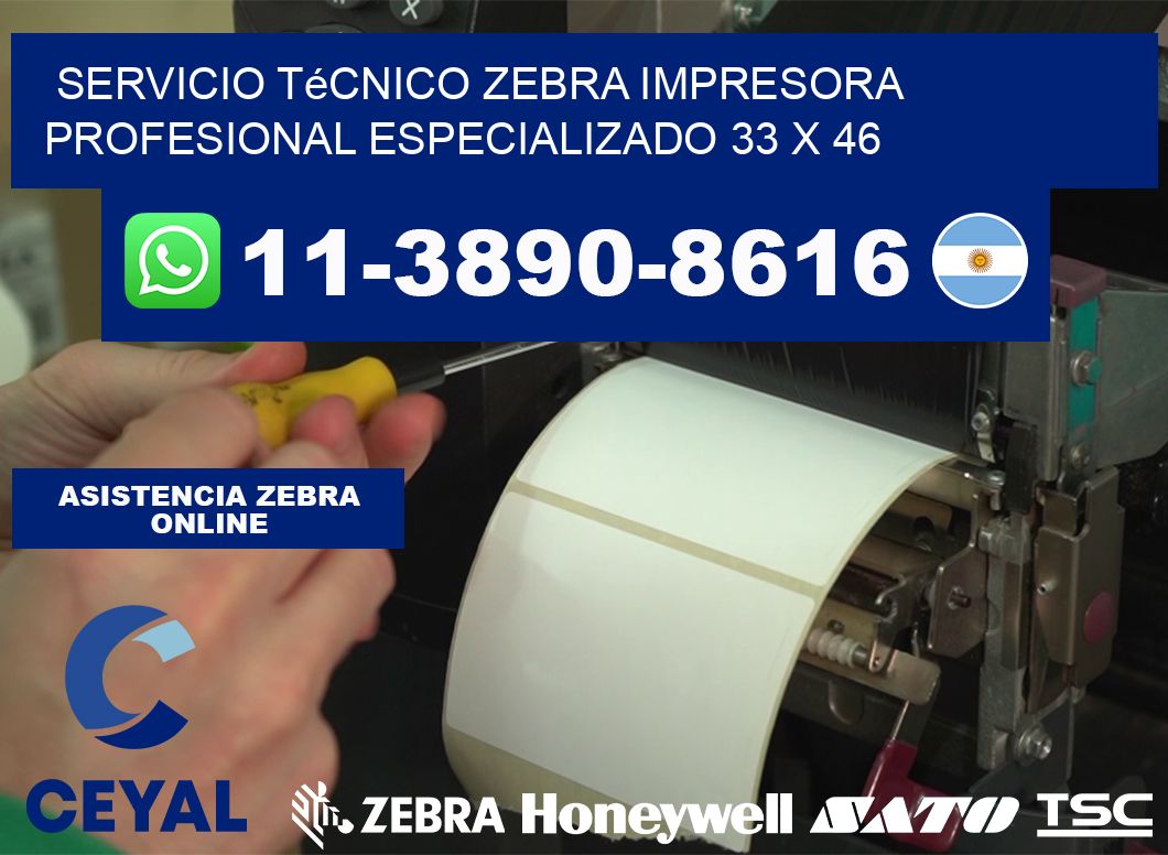 Servicio Técnico Zebra Impresora Profesional Especializado 33 x 46