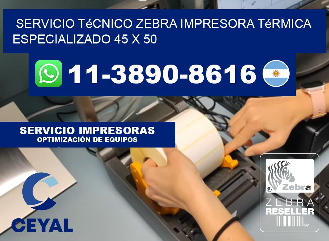Servicio Técnico Zebra Impresora Térmica Especializado 45 x 50