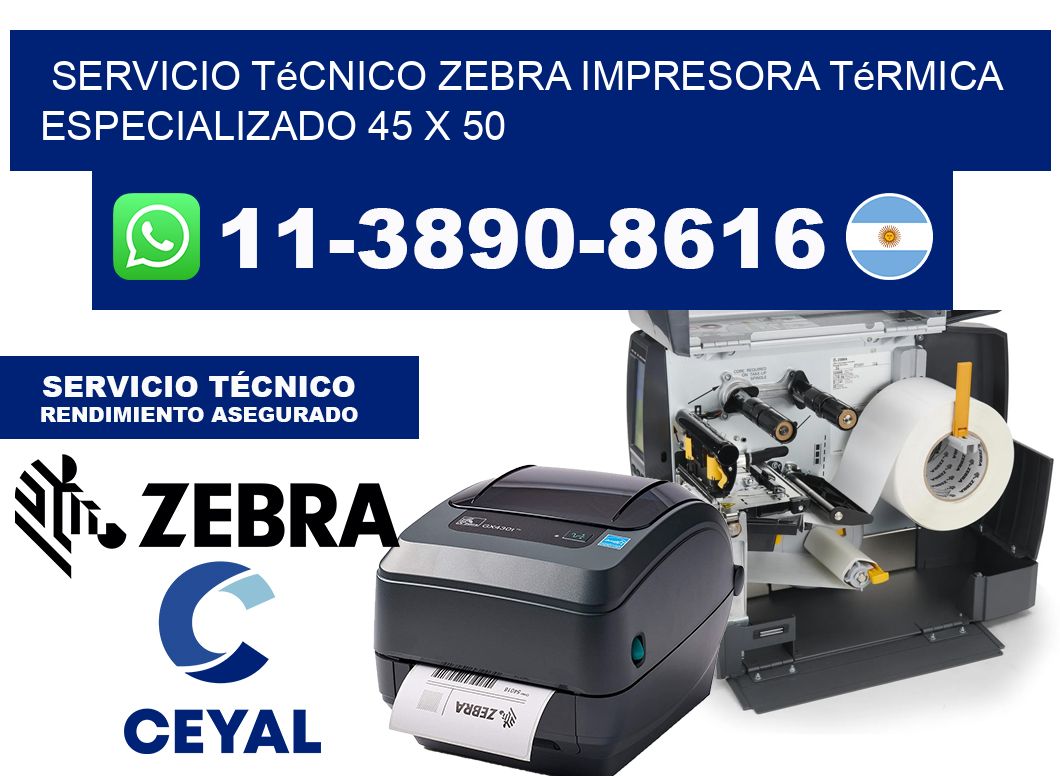 Servicio Técnico Zebra Impresora Térmica Especializado 45 x 50