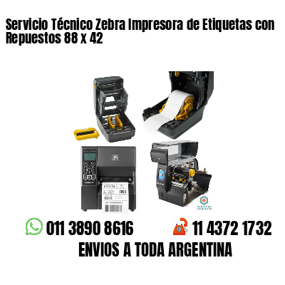 Servicio Técnico Zebra Impresora de Etiquetas con Repuestos 88 x 42