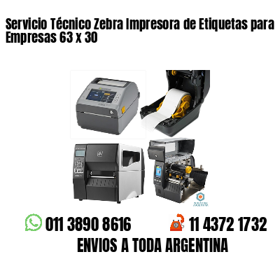 Servicio Técnico Zebra Impresora de Etiquetas para Empresas 63 x 30