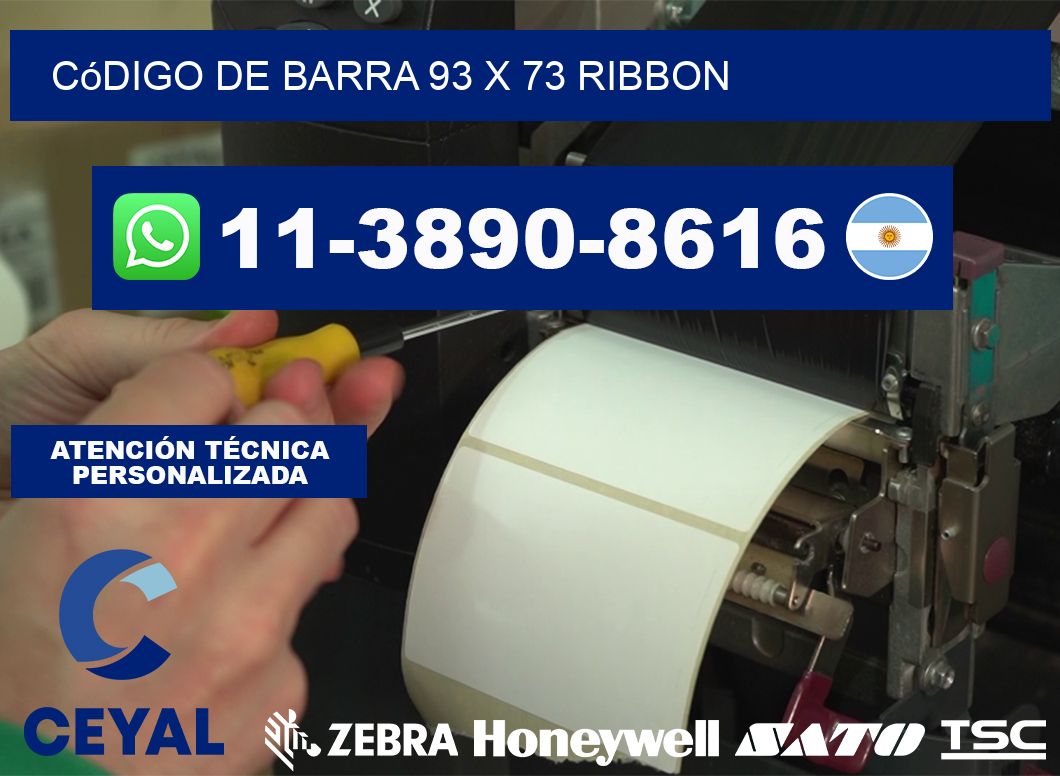 código de barra 93 x 73 ribbon