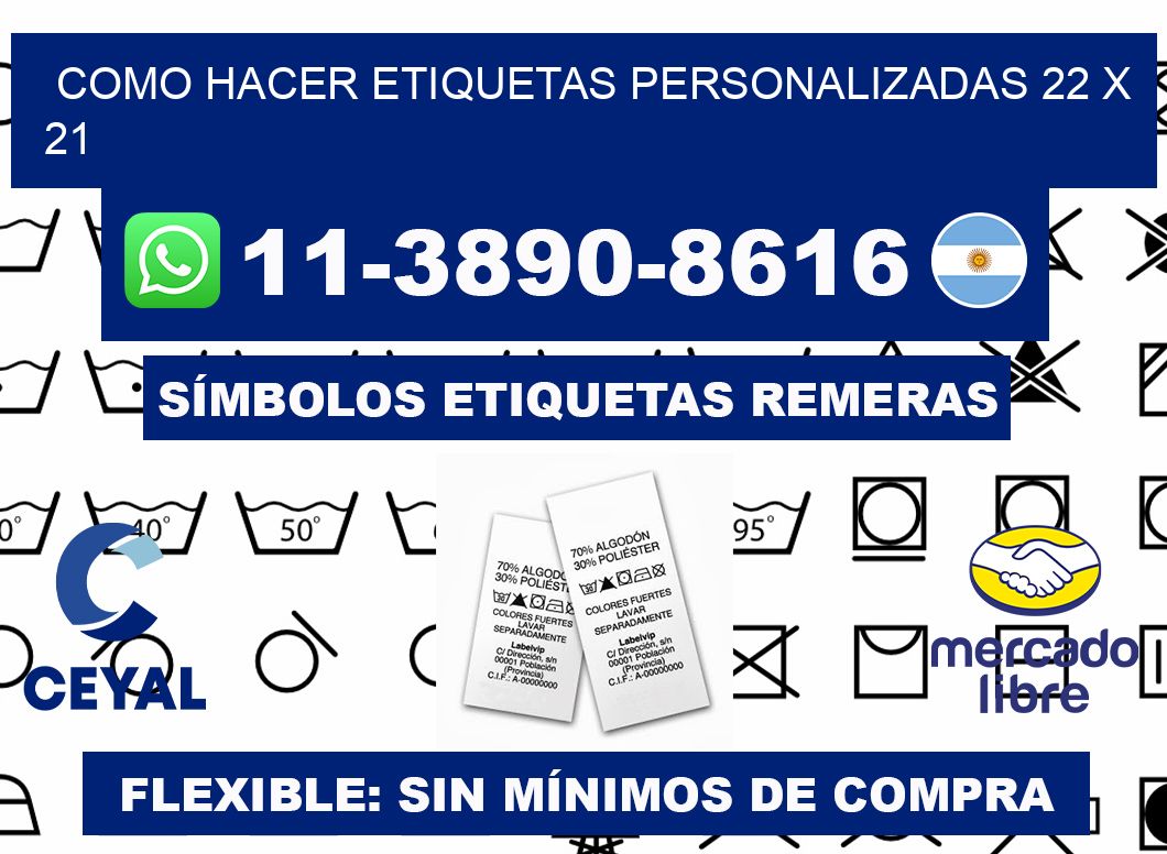 como hacer etiquetas personalizadas 22 x 21