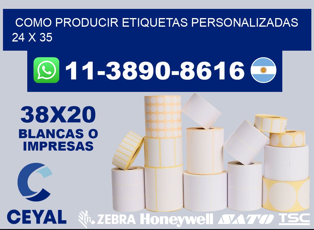 como producir etiquetas personalizadas 24 x 35