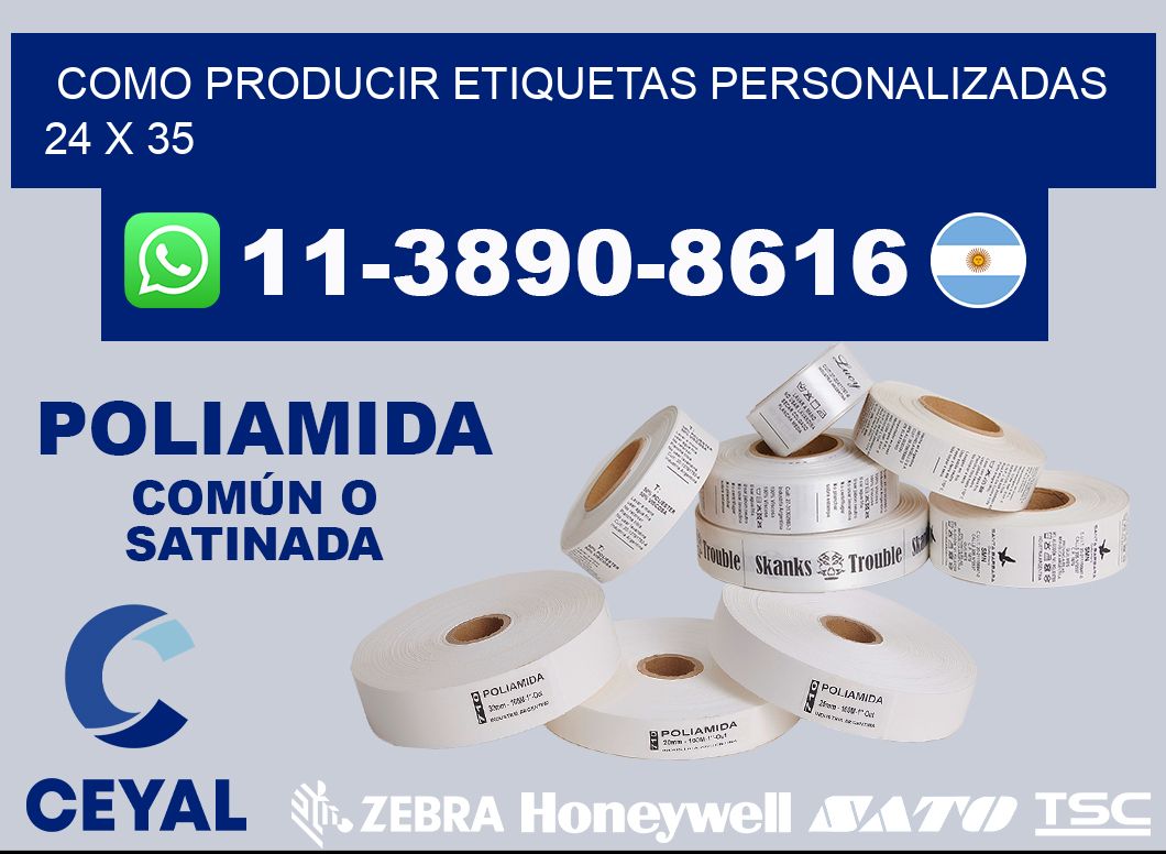como producir etiquetas personalizadas 24 x 35