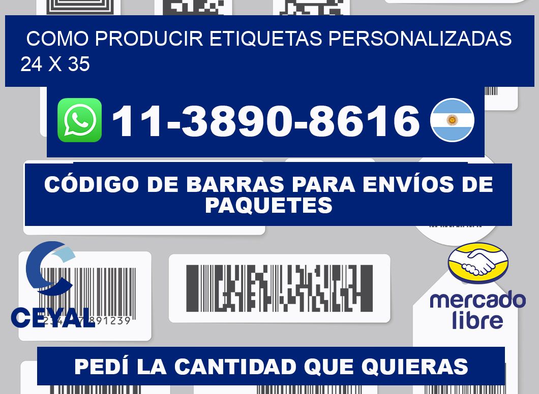 como producir etiquetas personalizadas 24 x 35