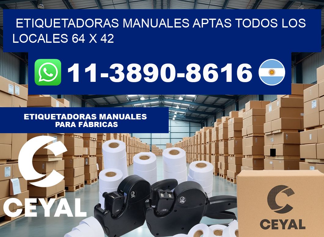 etiquetadoras manuales aptas todos los locales 64 x 42