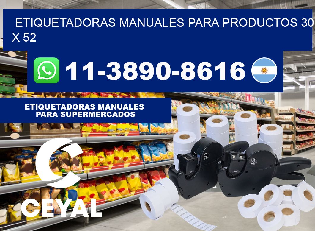 etiquetadoras manuales para productos 30 x 52