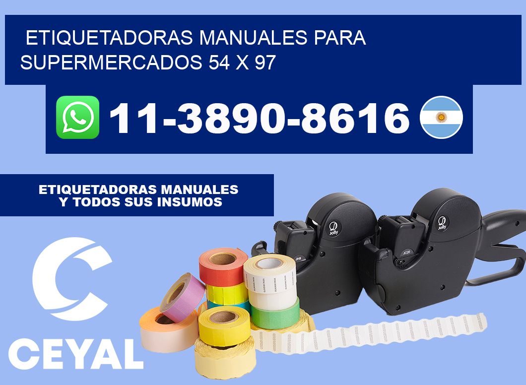 etiquetadoras manuales para supermercados 54 x 97
