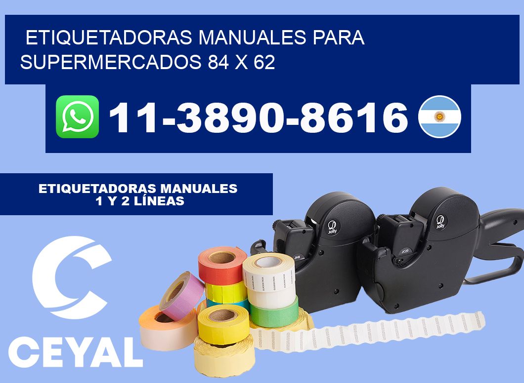 etiquetadoras manuales para supermercados 84 x 62