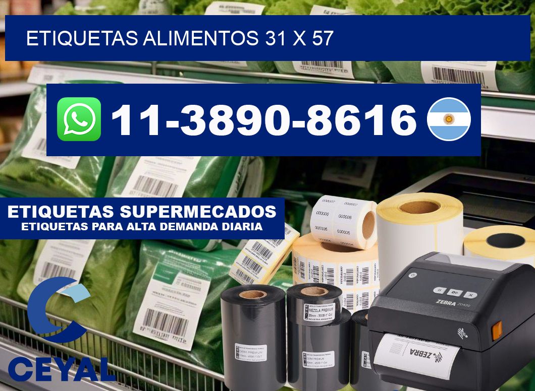 etiquetas alimentos 31 x 57
