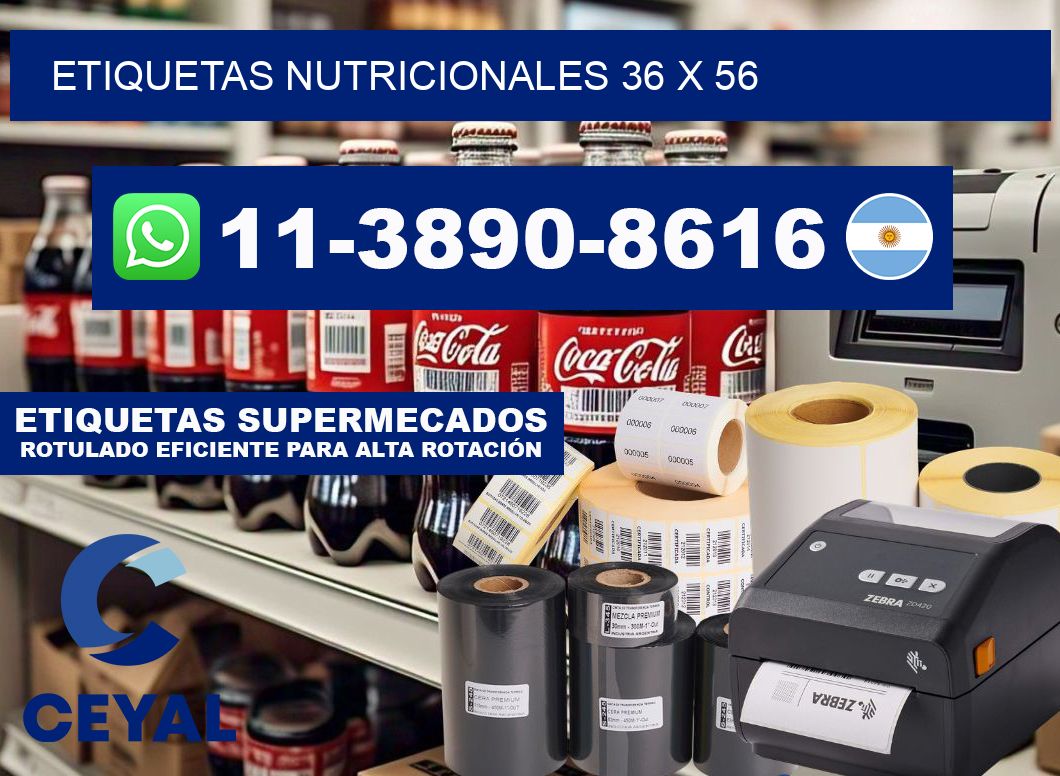 etiquetas nutricionales 36 x 56