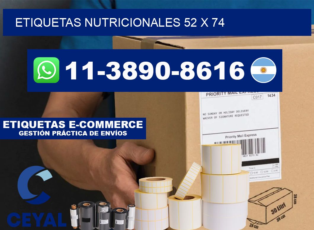 etiquetas nutricionales 52 x 74