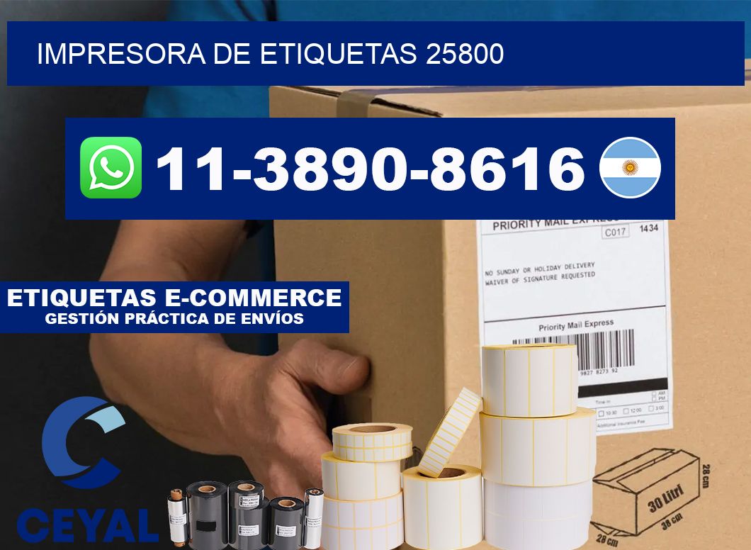 impresora de etiquetas 25800