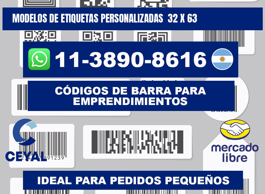 modelos de etiquetas personalizadas 32 x 63