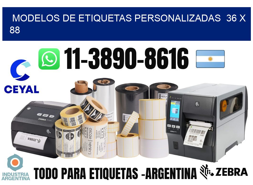 modelos de etiquetas personalizadas  36 x 88