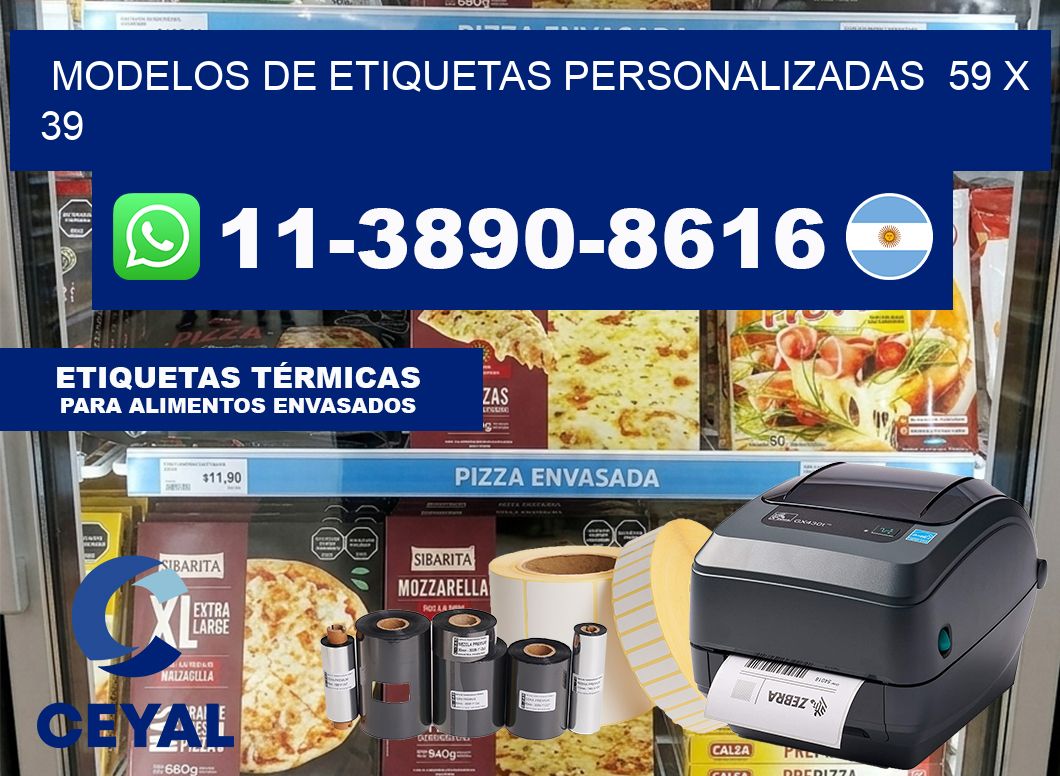 modelos de etiquetas personalizadas  59 x 39