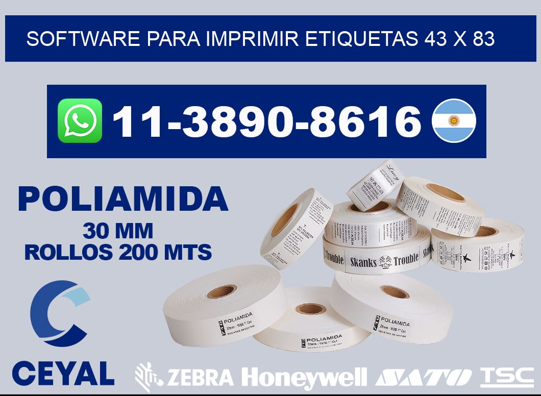 software para imprimir etiquetas 43 x 83