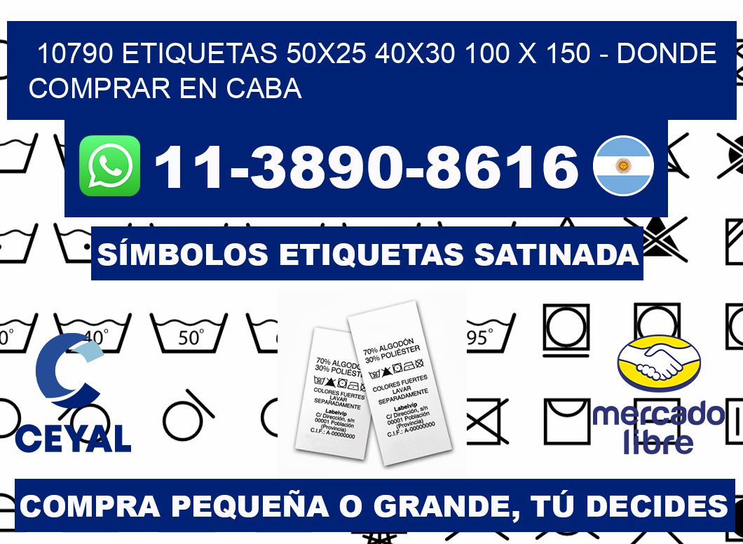 10790 etiquetas 50x25 40x30 100 x 150 - Donde Comprar en Caba