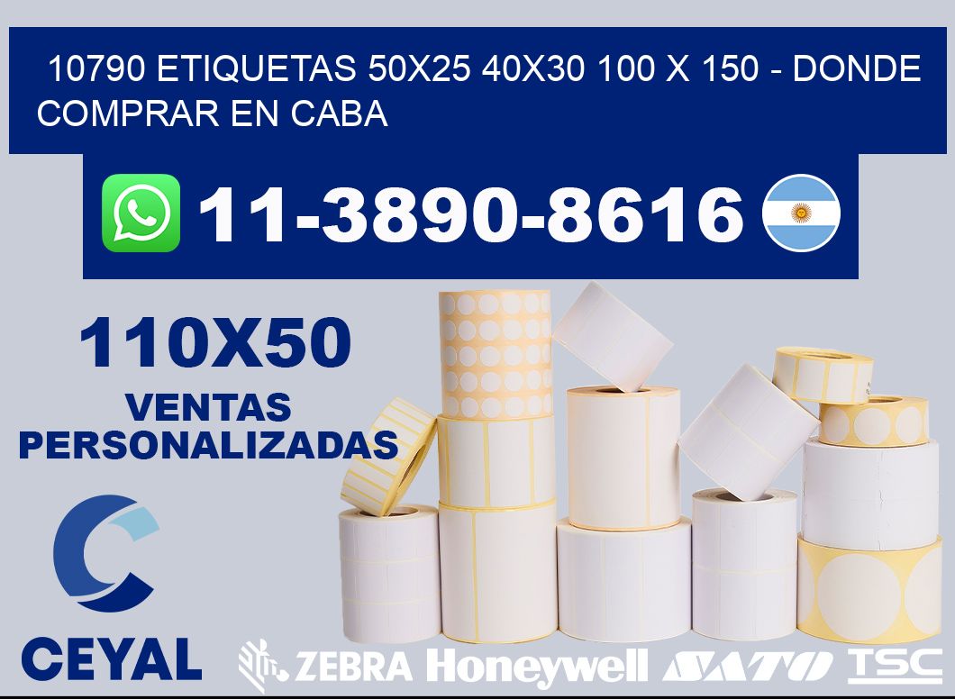 10790 etiquetas 50x25 40x30 100 x 150 - Donde Comprar en Caba