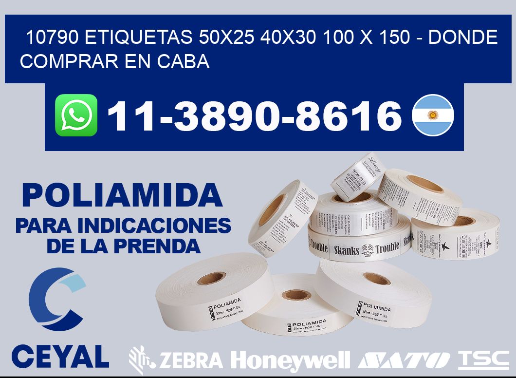 10790 etiquetas 50x25 40x30 100 x 150 - Donde Comprar en Caba
