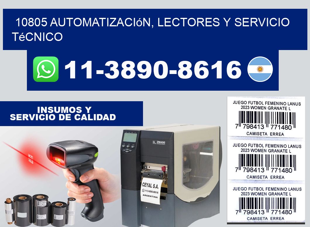 10805 Automatización, Lectores y Servicio Técnico