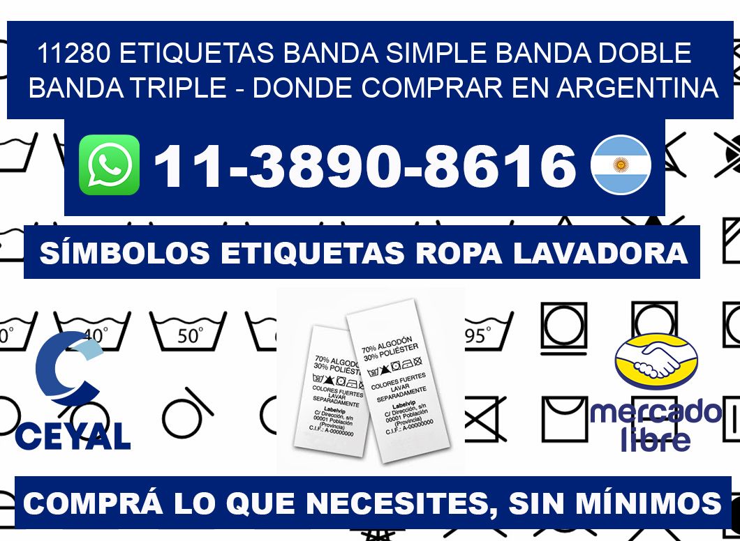 11280 etiquetas banda simple banda doble banda triple - Donde Comprar en Argentina