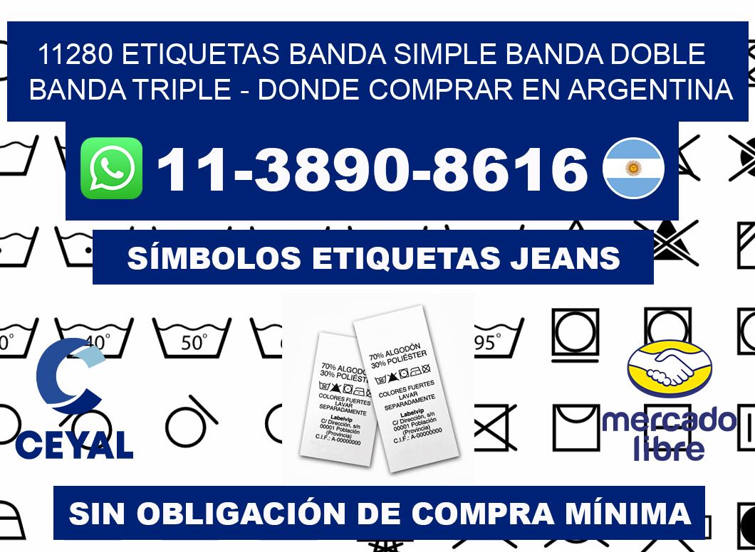 11280 etiquetas banda simple banda doble banda triple - Donde Comprar en Argentina