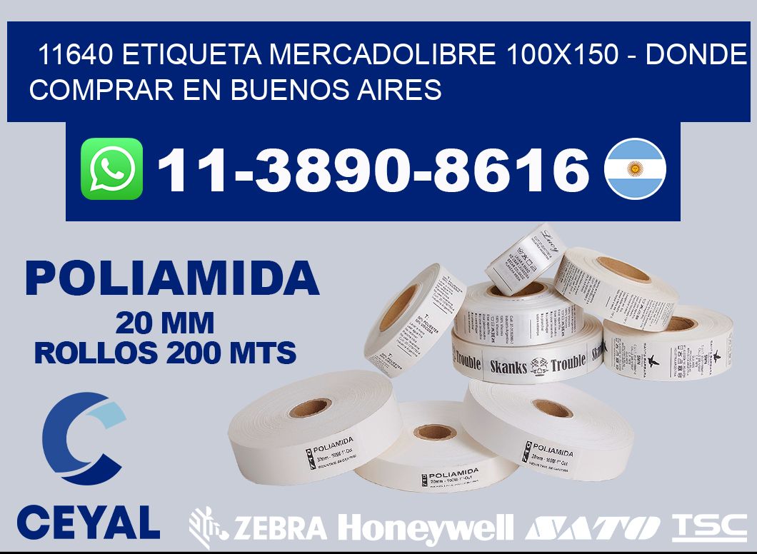 11640 etiqueta MercadoLibre 100x150 - Donde Comprar en Buenos Aires