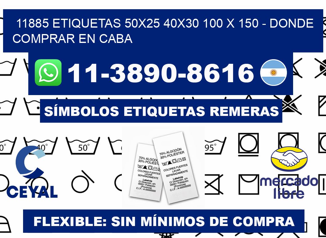 11885 etiquetas 50x25 40x30 100 x 150 - Donde Comprar en Caba