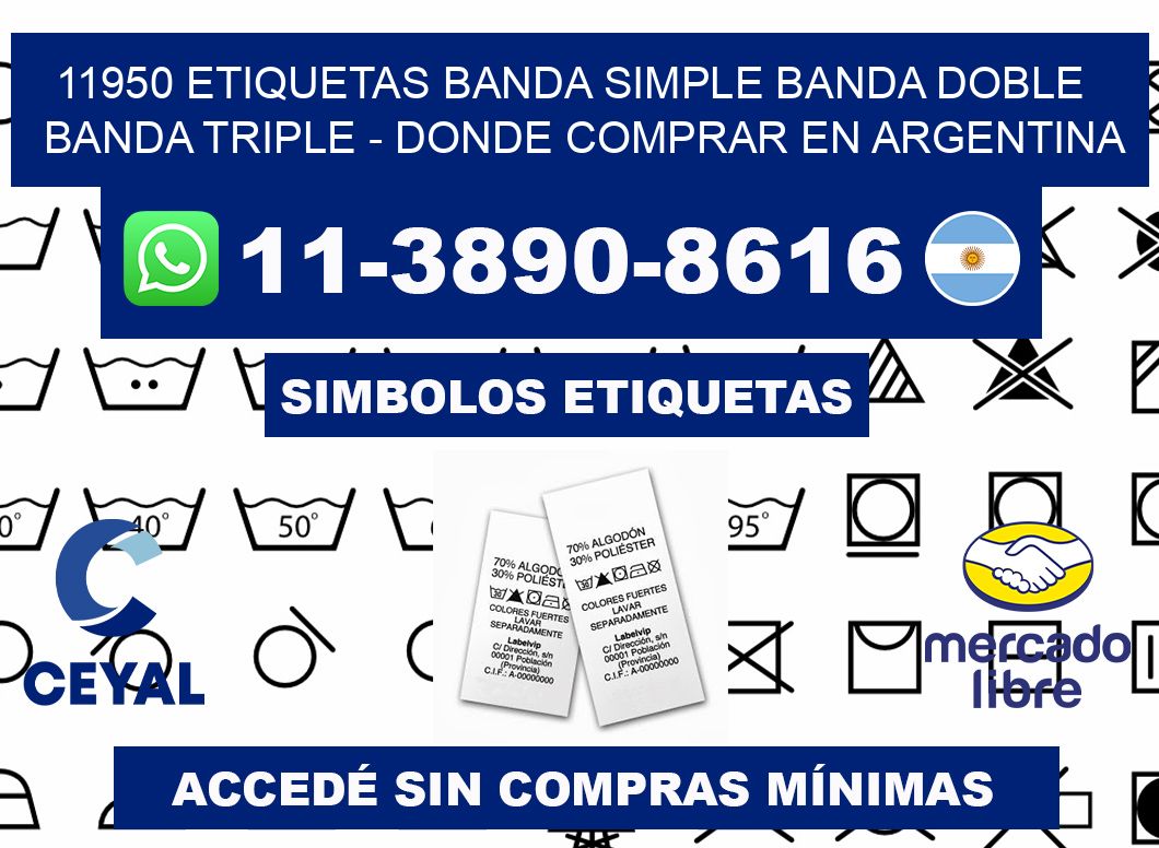 11950 etiquetas banda simple banda doble banda triple - Donde Comprar en Argentina