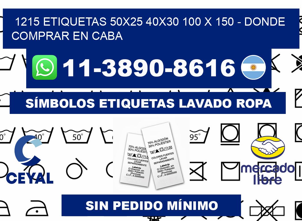 1215 etiquetas 50x25 40x30 100 x 150 - Donde Comprar en Caba